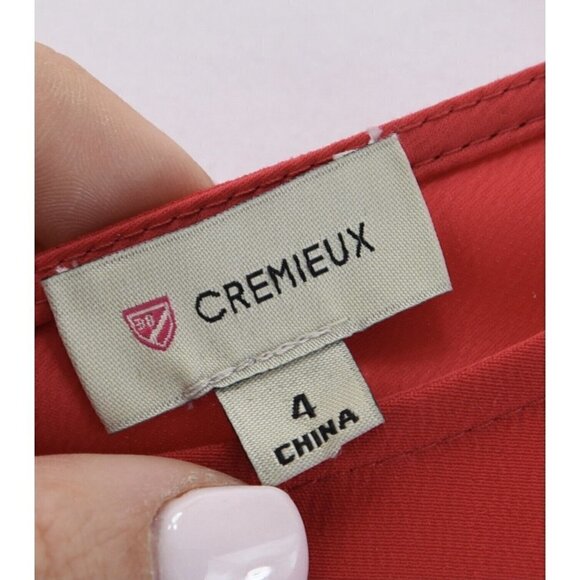 Cremieux Sz 4 Red Ruffle Bell Sleeve Shift Dress S Daniel Nordstroms - Picture 7 of 8